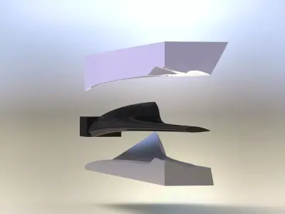 Wind turbine blade 8 mould asm Free 3D model