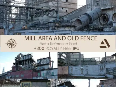 Photo Reference Pack Mill AREA AND OLD Chernobyl 3D model