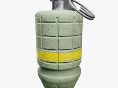 M34 Smoke Grenade Low-poly 3D model