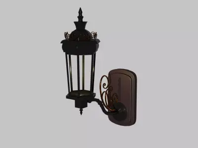 Vintage Wall Lantern 3D model