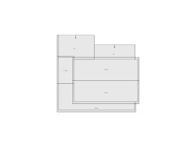 Residential Roof Sketch - 31-40 SQ - Xactimate 3D model