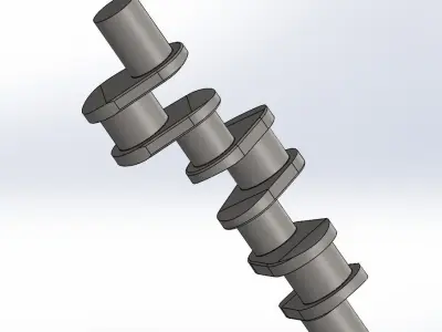 engine cranckshaft 3D model