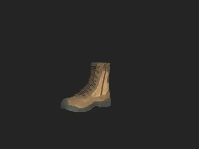 tactical boots Low-poly 3D model