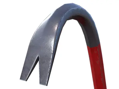 Crowbar Game Ready PBR Low-poly 3D model