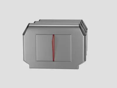 Subway Security Barrier Gate Turnstile Access Barrier 3D model