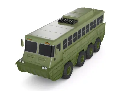 Amphibious Bus 3D model