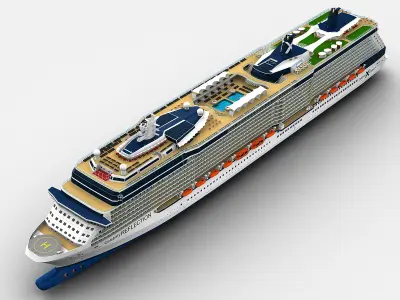 Celebrity Reflection Cruise Ship 3D model