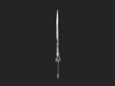 sword 3D Model 002 Low-poly 3D model