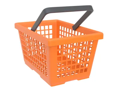 Shopping basket 03 3D model