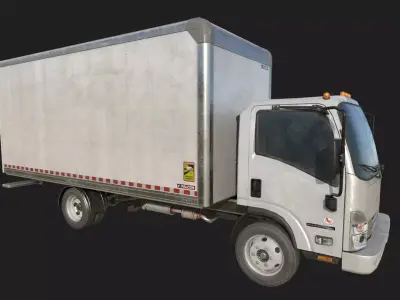 Delivery Truck Low-poly 3D model