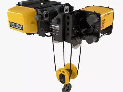 Overhead Crane Trolley 3D model