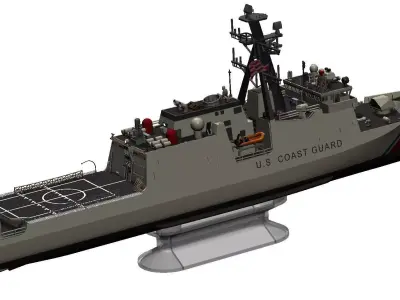 US Coast Guard Legend Class Cutter RCReady 3D print model