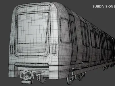 London and Stockholm metro trains 3D Model Pack