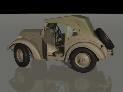 WW2 JAPAN ARMY Kurogane Type 95 Correction model 3D model