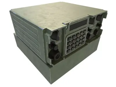 VHF Radio Military Low-poly 3D model