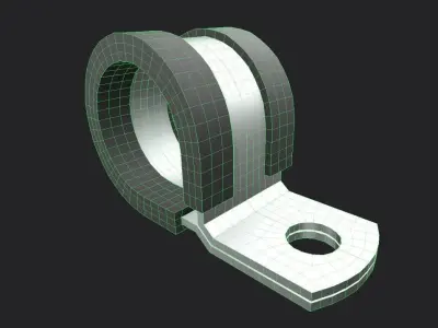 Cable Clamp M4 Low-poly 3D model