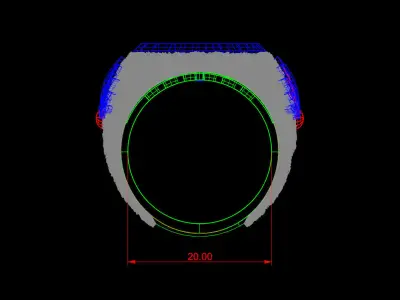 TREE OF LIFE RING FOR MAN 3D print model
