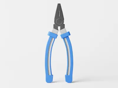 Combination Plier Low-poly 3D model