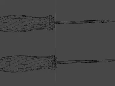 screwdriver hq pbr vr unity unreal Low-poly 3D model