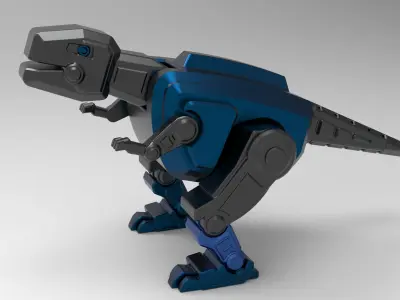 Robot dinosaur model 3D print model