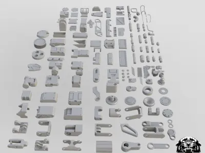 Industrial Kitbash Collection 3D model
