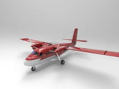  DHC-6 Twin Otter Airplane 3D model