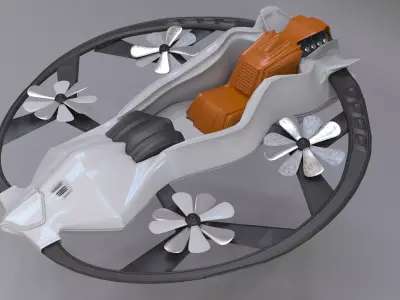 futuristic drone for civilian and military 3D model