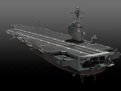 USS Gerald R Ford CVN-78 3D model by ennuishao