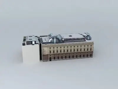 Historical building of Slovak National Theatre Free 3D model