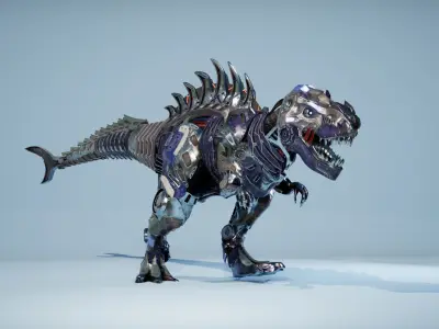 SciFi Beast05 T-REX Low-poly 3D model