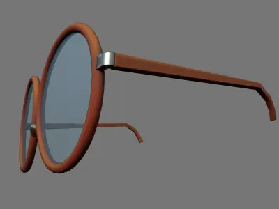 Glasses sunglasses Low-poly 3D model