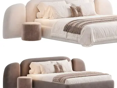 Vao bed Low-poly 3D model