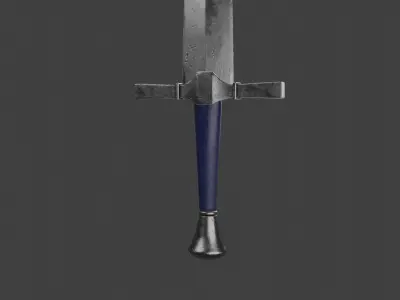 Medieval Short Sword Low-poly 3D model