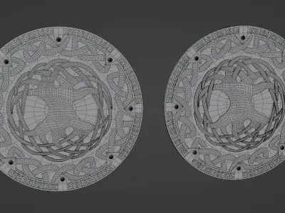 Viking Shield - Helheim 3D model