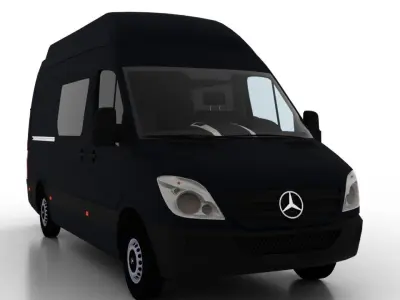 Mercedes Benz Sprinter L2H3 2009 Collection EU 3D Model Pack