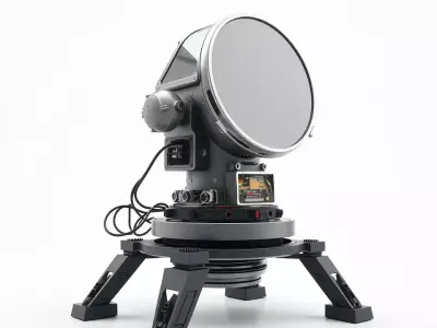 Advanced Radar Device model pack Low-poly 3D model