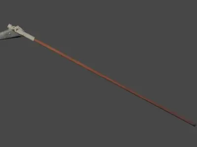 Giao thoi ky Dong Son spear Low-poly 3D model