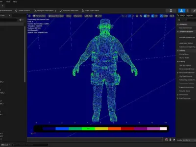 Casual Soldier 29 Low-poly 3D model
