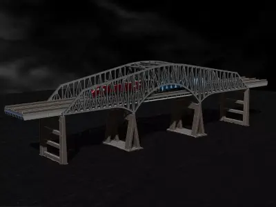 Bridge H0 scale trains Baltimore bridge reproduction   3D print model