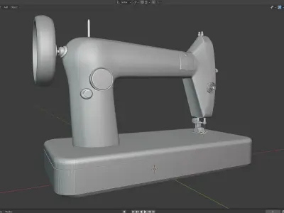 Vintage Sewing Machine Free low-poly 3D model