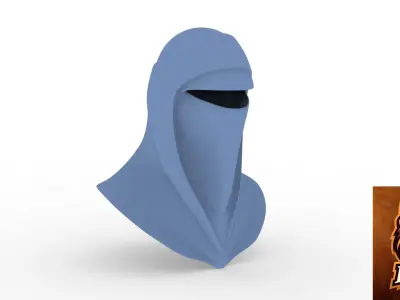 IMPERIAL GUARD WEARABLE HELMET READY TO 3D PRINTING 3D model