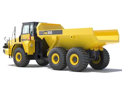 Articulated Dump Truck Komatsu HM300-2 3D model