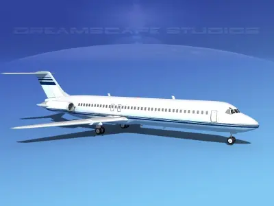 Douglas DC-9-40 Executive 2 3D model