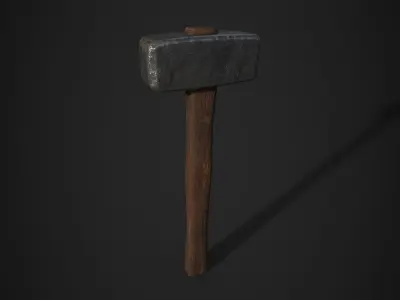 Medieval Blacksmith Hammers - 3D Model Pack Low-poly 3D model