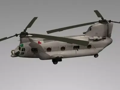 Tanker chinook helicopter - chinook helicopter 3D model