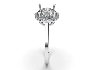 solitaire with ring sizes  9 part S99 3D print model