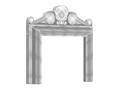 Fireplace Ornamentation Low-poly 3D model