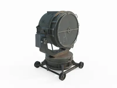 Large searchlight 3D model