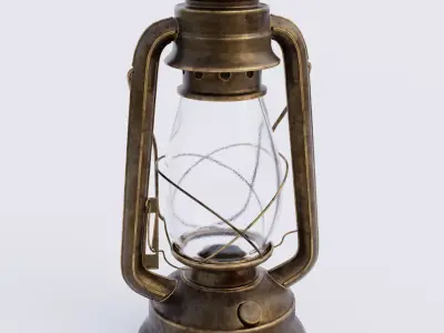 Old Lantern 3D model 3