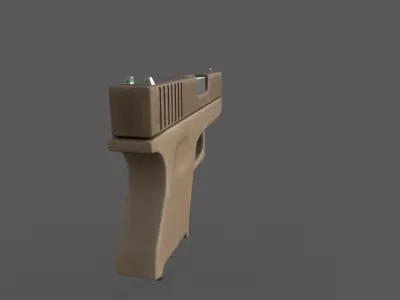 Glock Free low-poly 3D model purchase
